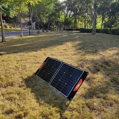 100W काली लचीला सौर पैनल MSDS UN38.3 फोल्डेबल सौर पैनल