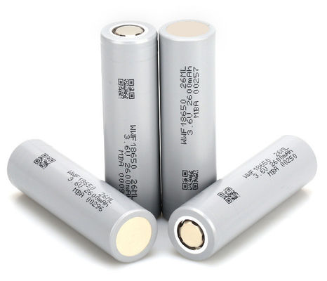 लो टेम्प 18650 रिचार्जेबल बैटरी 3000mAh 2600mAh सिलेंडरिक ली आयन बैटरी