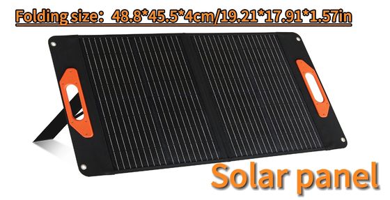 मोबाइल पावर 60W फोल्डेबल सोलर पैनल 30W*2PCS सेल और बिक्री के बाद सेवा के साथ