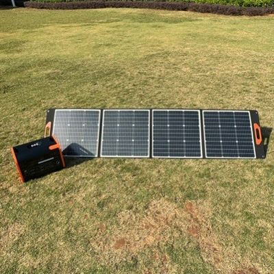मोबाइल पावर 60W फोल्डेबल सोलर पैनल 30W*2PCS सेल और बिक्री के बाद सेवा के साथ