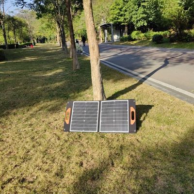 60W हाई-ब्लैक लाइटवेट फोल्डेबल सोलर पैनल