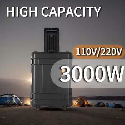 लिथियम आयरन फॉस्फेट बैटरी के साथ 3000W उच्च शक्ति आउटपुट पोर्टेबल पावर स्टेशन