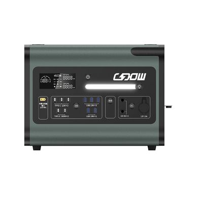 AC आउटपुट 2200W LiFePO4 लिथियम बैटरी आउटडोर कैंपिंग के लिए पोर्टेबल पावर स्टेशन