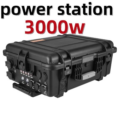 अनुकूलन 3000W पावर स्टेशन 220V आउटडोर कैम्पिंग के लिए पहिया ट्रॉली बिजली की आपूर्ति