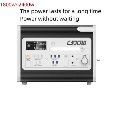 आउटडोर होम एनर्जी सिस्टम पीवी चार्जिंग के साथ 2200W सौर मोबाइल पावर स्टेशन जनरेटर
