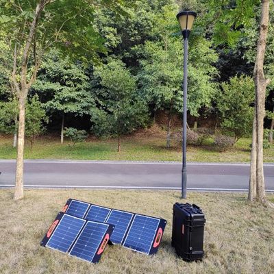 सुविधाजनक और 3000W/3000wh ऊर्जा भंडारण बिजली स्टेशन खींच रॉड और पहिया डिजाइन के साथ