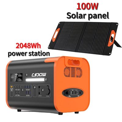 सौर पवन ऊर्जा संयंत्र के लिए 600W 1800W 2000W पोर्टेबल लिथियम आयरन फॉस्फेट बैटरी