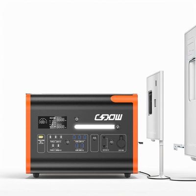 जर्मनी 2000W 2048wh AC-DC आउटपुट प्लग इलेक्ट्रिक मोबाइल पोर्टेबल लिथियम पावर स्टेशन सौर जनरेटर