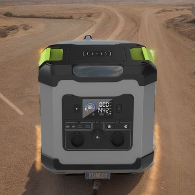 बाहरी आपातकालीन सोस के लिए 2000W 1680Wh LiFePO4 बैटरी सौर ऊर्जा भंडारण जनरेटर