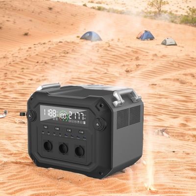 उच्च- 2500W 2340wh 110V 120V सौर जनरेटर ABS एल्यूमीनियम प्रोफाइल खोल सामग्री के साथ