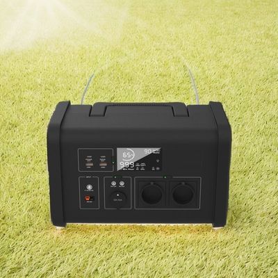 700W एसी आउटपुट आपातकालीन पावर रिजर्व सौर इनपुट पोर्टेबल ऊर्जा भंडारण बिजली स्टेशन