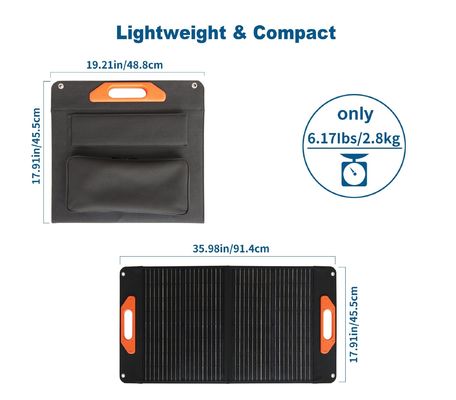 मोनोक्रिस्टलीय सिलिकॉन के साथ 60W 100W 200W सभी काले सौर मॉड्यूल