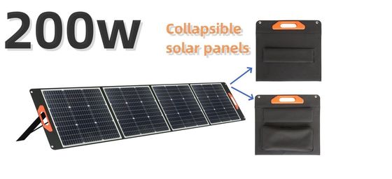 सीई मोनोक्रिस्टलीय सिलिकॉन सोलर पैनल 200W पोर्टेबल पावर स्टेशन के लिए