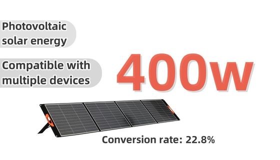 400W एकल क्रिस्टल सौर पैनल बहु-उपकरण संगत घर/बाहरी और बहुमुखी के लिए