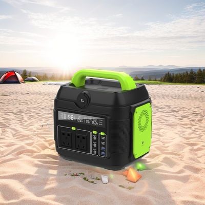 600W ऊर्जा भंडारण आपातकालीन मोबाइल बिजली आपूर्ति 300W बैटरी बैंक और 200W सौर चार्जर के साथ