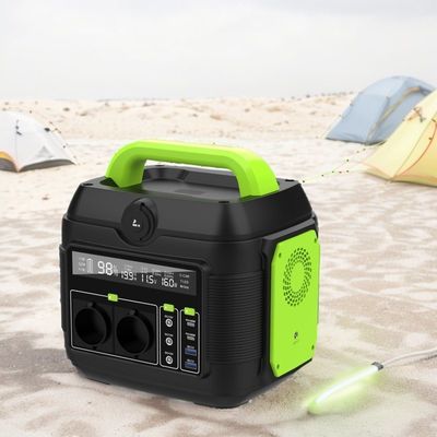 110V 220V इन्वर्टर कैंपिंग आउटडोर आपातकालीन बैकअप पावर सप्लाई लिथियम बैटरी के साथ