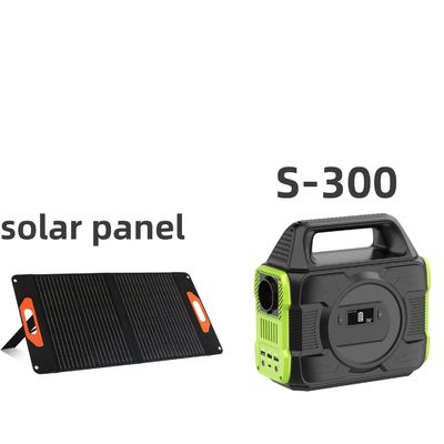 पोर्टेबल होम मिनी सोलर सिस्टम इन्वर्टर 300W वैकल्पिक एसी सॉकेट और एलसीडी डिस्प्ले के साथ