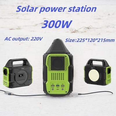 नवीकरणीय ऊर्जा भंडारण आउटडोर कैंपिंग और ड्रोन चार्जिंग के लिए 300W पोर्टेबल जनरेटर