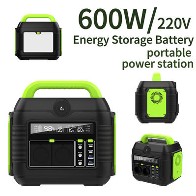 बहु-कार्यात्मक पोर्टेबल पावर बैंक 600W आउटपुट और दीर्घकालिक लिथियम बैटरी के साथ