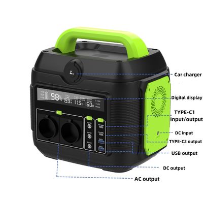 258*212*249mm EU AC Socket 600W/576wh मोबाइल पावर मिनी पोर्टेबल लिथियम बैटरी जनरेटर