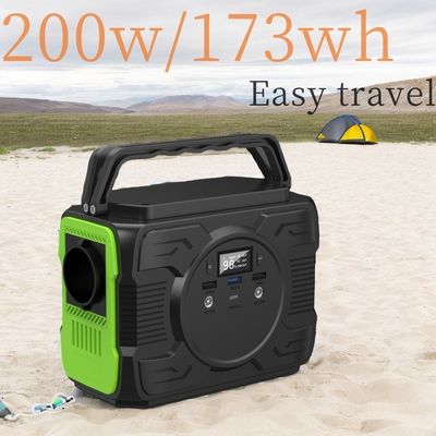 आउटडोर के लिए पोर्टेबल पावर स्टेशन 200W आपातकालीन कैम्पिंग बैटरी LiFePO4 सौर जनरेटर