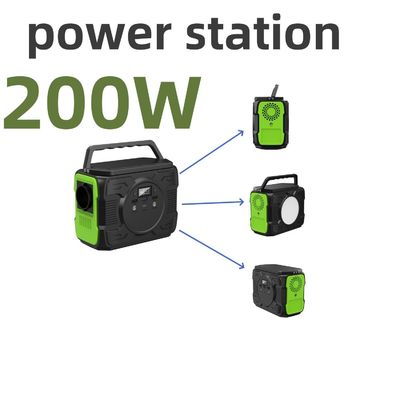 200W सौर ऊर्जा भंडारण जनरेटर आपातकालीन बालकनी RV के लिए गर्म पोर्टेबल मोबाइल पावर