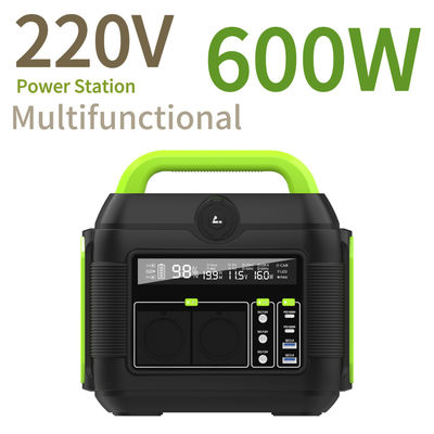 एसी सॉकेट अन पोर्टेबल पावर स्टेशन 600W 300W 500W 1200W 2200W कैंपिंग आउटडोर कार्य के लिए