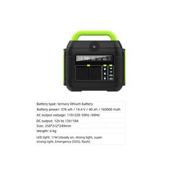 600W 110/220V-50Hz/60Hz पोर्टेबल पावर स्टेशन प्रत्यक्ष वितरण के लिए सौर जनरेटर