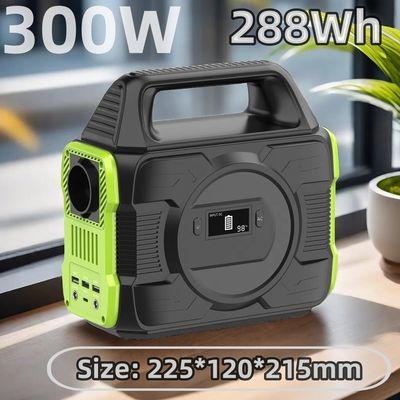कैम्पिंग के लिए बहु-मानक 300W पोर्टेबल पावर स्टेशन अनुकूलित अनुरोध
