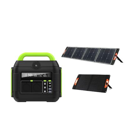 एलईडी लाइट 11W और अनुकूलित अनुरोध के साथ 600W पोर्टेबल पावर स्टेशन सोलर जनरेटर