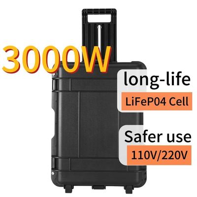 विस्फोट प्रूफ 3000W पोर्टेबल पावर स्टेशन 3000wh आउटडोर सौर ऊर्जा जनरेटर