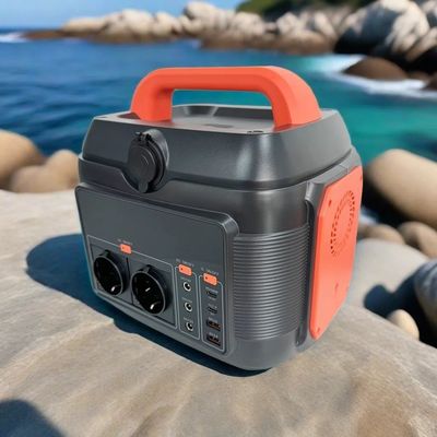 OEM/ODM 600W कैम्पिंग मोबाइल पावर इनडोर आपातकालीन बिजली स्टेशन सौर जनरेटर अंतर्निहित इन्वर्टर