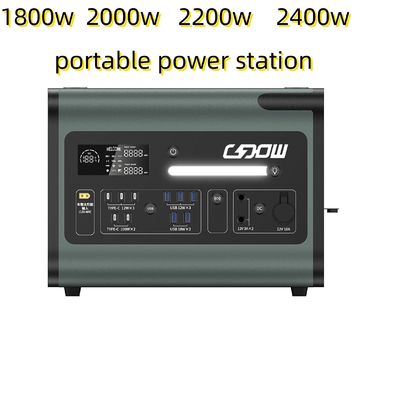 सौर ऊर्जा स्टेशन 220V AC आउटपुट पोर्टेबल पावर सप्लाई ब्लैक आउटपुट आवृत्ति 50/60Hz