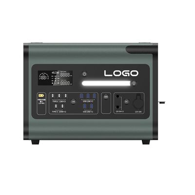 2200W पोर्टेबल पावर स्टेशन 220V शुद्ध साइन वेव के साथ आउटडोर आपातकालीन बिजली आपूर्ति