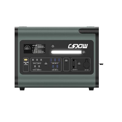 LiFePO4 लिथियम बैटरी 2200W AC सौर जनरेटर आपातकालीन के लिए पोर्टेबल पावर स्टेशन