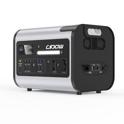 2200W पोर्टेबल सोलर पावर स्टेशन LiFePO4 बैटरी और कार चार्जर आउटपुट 12V/10A के साथ