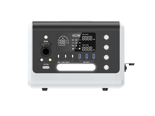 600W छोटा मोबाइल सौर ऊर्जा भंडारण बैटरी स्टेशन 12V/10A DC आउटपुट HT06 के साथ