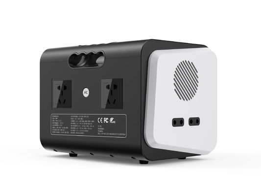 600W सौर ऊर्जा स्टेशन पोर्टेबल हाई पावर एसी आपूर्ति 12W*3 यूएसबी आउटपुट और HT06 के साथ