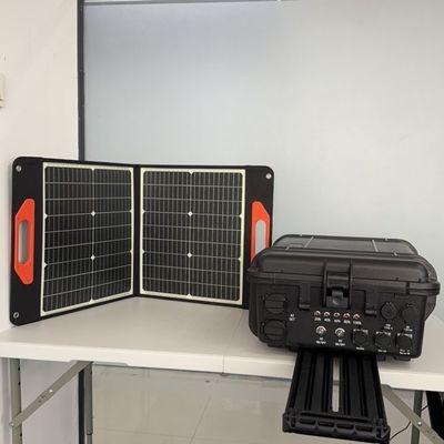 3000W पोर्टेबल सोलर पावर स्टेशन उच्च पावर आउटपुट और ब्लैक में बड़ी क्षमता के साथ