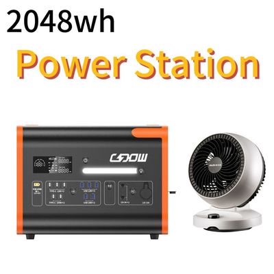 उत्तर अमेरिका बाजार 2000W 2200W पोर्टेबल सौर ऊर्जा स्टेशन LiFePO4बैटरी के साथ