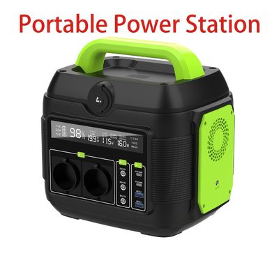 आउटडोर एडवेंचर्स के लिए पोर्टेबल पावर स्टेशन 150W 200W 300W 600W सौर पैनल द्वारा संचालित