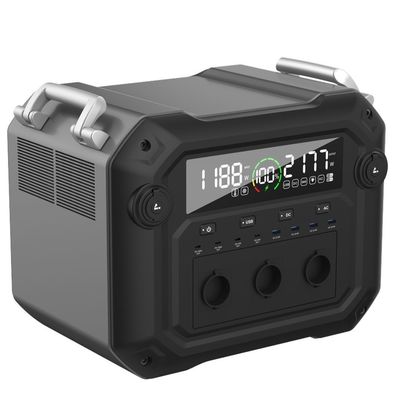 घरेलू पोर्टेबल पावर स्टेशन के लिए 1200W चार्जिंग 2500W हाई पावर सोलर जनरेटर