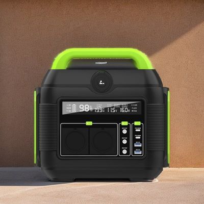 पर्यावरण के अनुकूल आउटडोर के लिए 600W 110V/220V लिथियम बैटरी सौर पोर्टेबल पावर स्टेशन