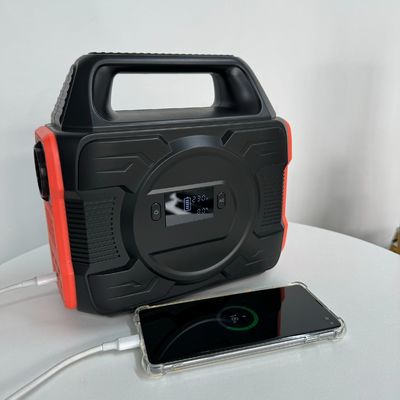 एलईडी प्रकाश व्यवस्था के साथ उच्च शक्ति 300W बालकनी RV ऊर्जा भंडारण जनरेटर मोबाइल पावर एसी आउटपुट S3