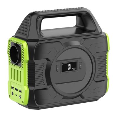 सौर पैनल के साथ 110V 220V एमपीपीटी 300W पुनर्नवीनीकरण आपातकालीन पोर्टेबल बैटरी पावर बैंक