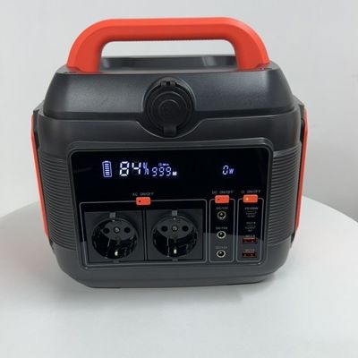 सुरक्षा कार्य के साथ पोर्टेबल 600W लिथियम बैटरी होम आउटडोर कैंपिंग जनरेटर