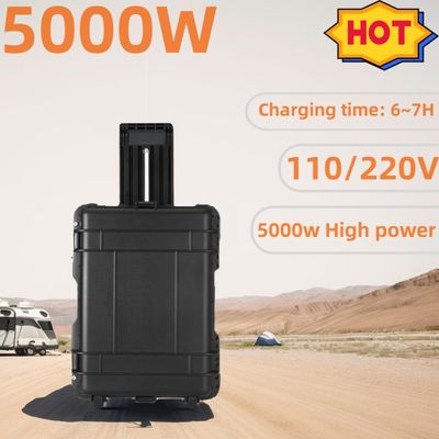 8000W पीक पावर पोर्टेबल ऊर्जा भंडारण सौर जनरेटर विस्फोट-सबूत प्रकाश के साथ