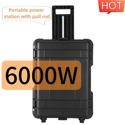 आउटडोर पावर सॉल्यूशंस के लिए 6000W पीक पावर मल्टीफंक्शनल पोर्टेबल सोलर जनरेटर