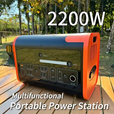 AT22 2200W/2048wh/40ah पोर्टेबल पावर स्टेशन के लिए LiFePO4 ऊर्जा भंडारण सौर जनरेटर