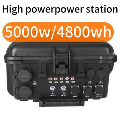 एलटी-50 लिथियम आयरन फॉस्फेट बैटरी के साथ 5000W बहुक्रियाशील पोर्टेबल पावर स्टेशन